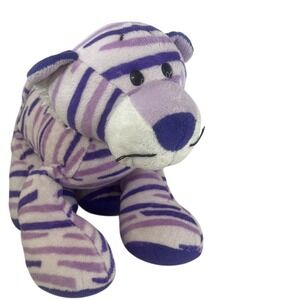 Animal Alley Purple Striped Tiger Plush Stuffed Animal Toys R Us 2002 Lavender